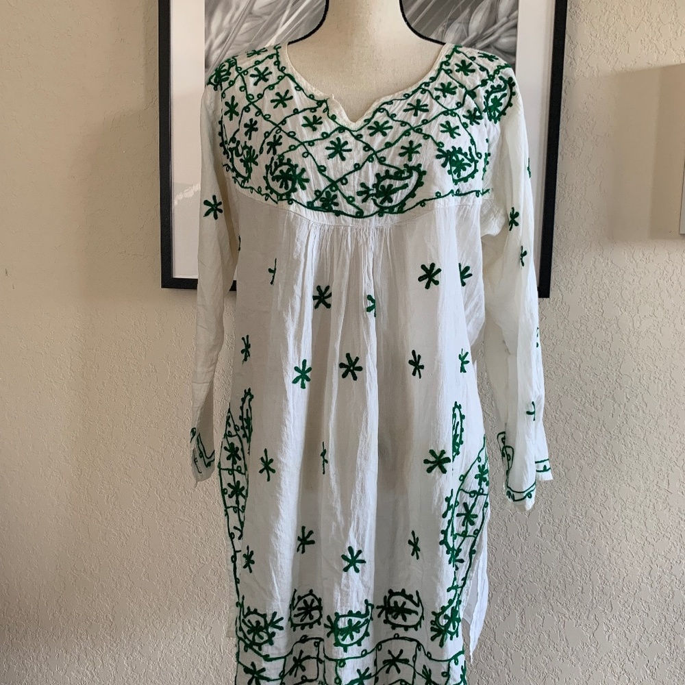 SR Fashion Cotton Embroidered Top Size L